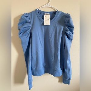NWT Blue Puffed Sleeved Shirt